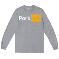 Heather Grey pork rub Long Sleeve Tee - artisFamous