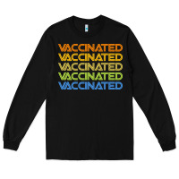 Black vaccinated retro Long Sleeve Tee - artisFamous