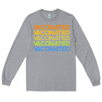 Heather Grey vaccinated retro Long Sleeve Tee - artisFamous