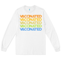 White vaccinated retro Long Sleeve Tee - artisFamous