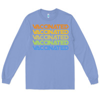Colony Blue vaccinated retro Long Sleeve Tee - artisFamous