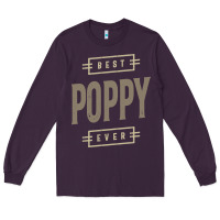 Plum Mens Best Poppy Ever | Poppy Gift Long Sleeve Tee - artisFamous