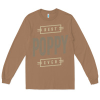 Toasted Coconut Mens Best Poppy Ever | Poppy Gift Long Sleeve Tee - artisFamous
