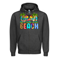 Charcoal Heather life is better at the beach Zipper Hoodie - RanaPortraitStore