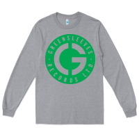 Heather Grey Greensleeves Records Long Sleeve Tee - artisFamous