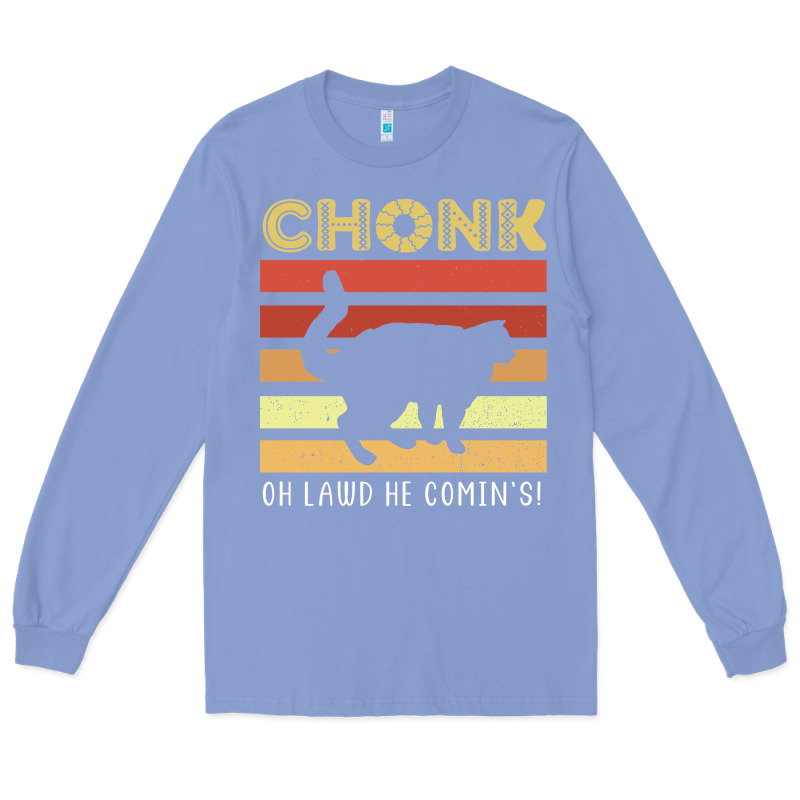Chonk Cat Funny Cat Meme Cat Dad Cat Mom Long Sleeve Tee by artisFamous | Teevron
