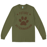 Army Green future veterinarian Long Sleeve Tee - artisFamous