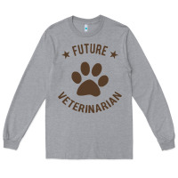 Heather Grey future veterinarian Long Sleeve Tee - artisFamous