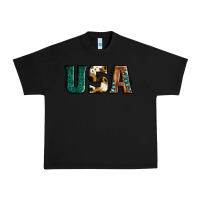 Black usa basic bold font western Urban Heavy Tee - Jasminsmagicworld