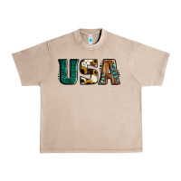 French Oak usa basic bold font western Urban Heavy Tee - Jasminsmagicworld