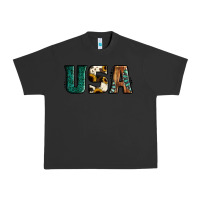 Pigment Black usa basic bold font western Urban Heavy Tee - Jasminsmagicworld