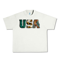 Pistachio usa basic bold font western Urban Heavy Tee - Jasminsmagicworld