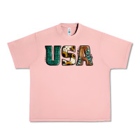 Salmon usa basic bold font western Urban Heavy Tee - Jasminsmagicworld