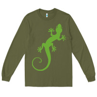 Army Green gecko reptile Long Sleeve Tee - artisFamous