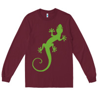Burgundy gecko reptile Long Sleeve Tee - artisFamous