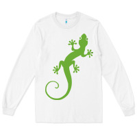 White gecko reptile Long Sleeve Tee - artisFamous