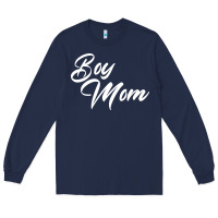 Navy boy mom Long Sleeve Tee - artisFamous