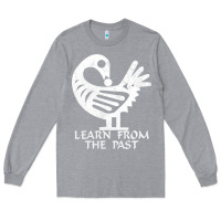 Heather Grey african adinkra sankofa Long Sleeve Tee - artisFamous