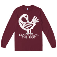 Burgundy african adinkra sankofa Long Sleeve Tee - artisFamous