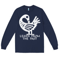 Navy african adinkra sankofa Long Sleeve Tee - artisFamous
