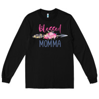 Black blessed momma Long Sleeve Tee - artisFamous