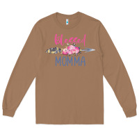 Toasted Coconut blessed momma Long Sleeve Tee - artisFamous