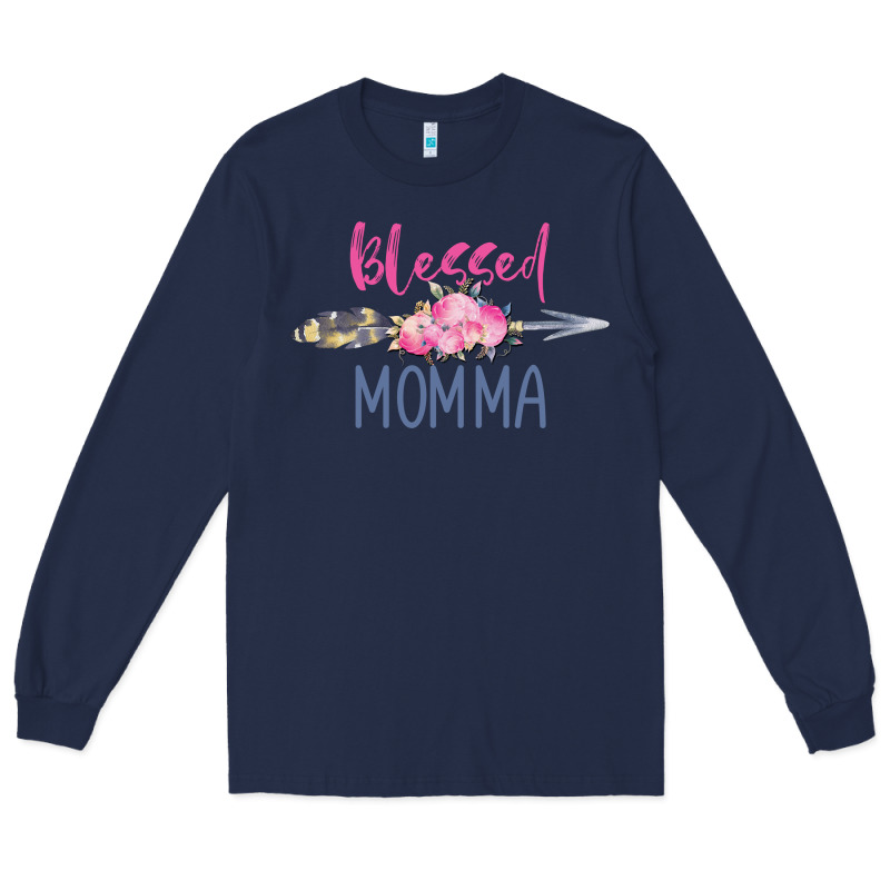 Blessed Momma Long Sleeve Tee by artisFamous | Teevron