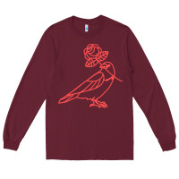 Burgundy democratic socialists of america Long Sleeve Tee - artisFamous