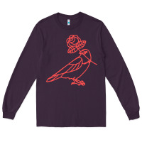 Plum democratic socialists of america Long Sleeve Tee - artisFamous