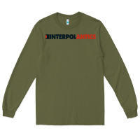 Army Green interpol antics crop top Long Sleeve Tee - artisFamous