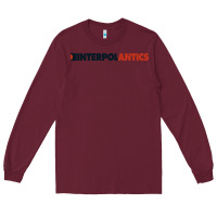 Burgundy interpol antics crop top Long Sleeve Tee - artisFamous