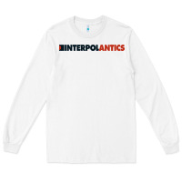 White interpol antics crop top Long Sleeve Tee - artisFamous