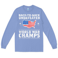 Colony Blue back to back undefeated world war champs Long Sleeve Tee - artisFamous