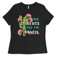 Black my students are on point Ladies Tee - BundleAndBundleShop