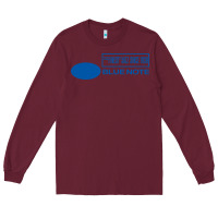 Burgundy blue note jazz music records Long Sleeve Tee - artisFamous