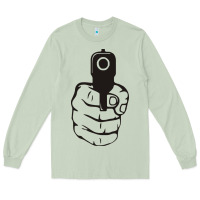 Matcha hands up pistol Long Sleeve Tee - artisFamous