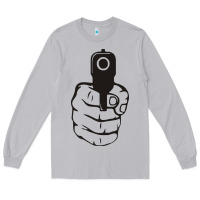 Moon Dust hands up pistol Long Sleeve Tee - artisFamous