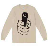 Mushroom hands up pistol Long Sleeve Tee - artisFamous