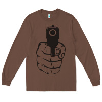 Chestnut hands up pistol Long Sleeve Tee - artisFamous