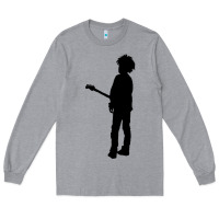 Heather Grey ro.b.e.r.t.  &' c.u.r.e'  smith  baseball ¾ sleeve t shirt Long Sleeve Tee - artisFamous