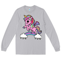 Moon Dust cute unicorn Long Sleeve Tee - artisFamous