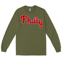 Army Green baseball philly Long Sleeve Tee - artisFamous