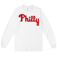 White baseball philly Long Sleeve Tee - artisFamous