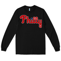 Black baseball philly Long Sleeve Tee - artisFamous