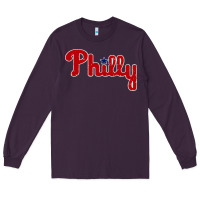 Plum baseball philly Long Sleeve Tee - artisFamous