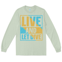Matcha Live And Let Dive Retro Style Long Sleeve Tee - artisFamous
