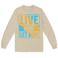Mushroom Live And Let Dive Retro Style Long Sleeve Tee - artisFamous