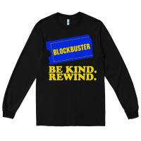 Black blockbuster be kind rewind Long Sleeve Tee - artisFamous