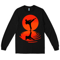 Black karate and kung fu Long Sleeve Tee - artisFamous