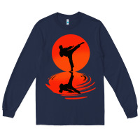 Navy karate and kung fu Long Sleeve Tee - artisFamous